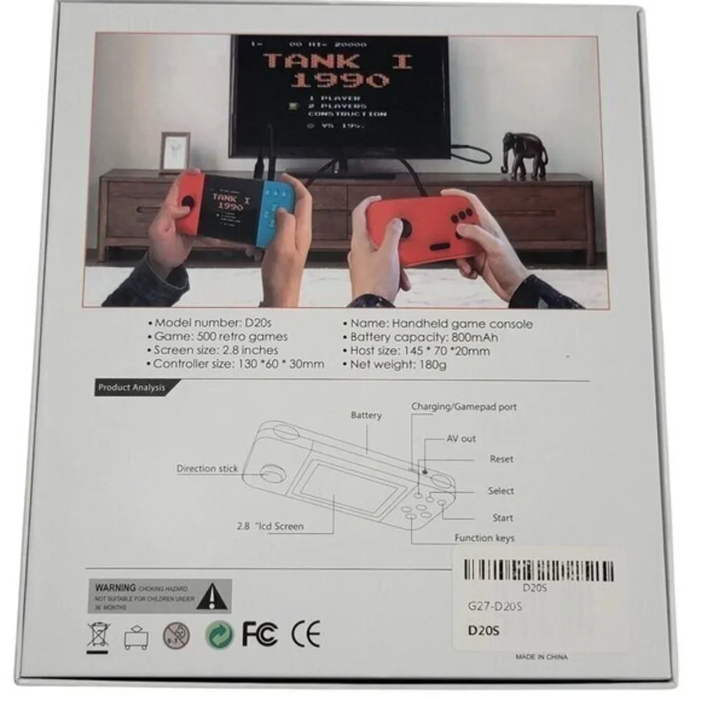 Handheld Gaming Console 500 Pre-loaded Games